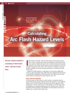 Cover of Calculating Arc Flash Hazard Levels Pure Power Article