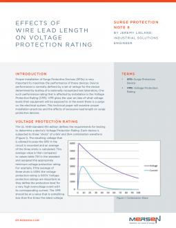 Cover of SPN8 - SPN8 Effects of Wire Lead Lenght on Voltage Protection Rating - Tech Topic
