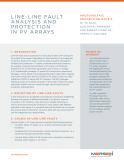 Cover of PVPN2 - Line Line Fault Analysis and Protection in PV Arrays - Tech Topic